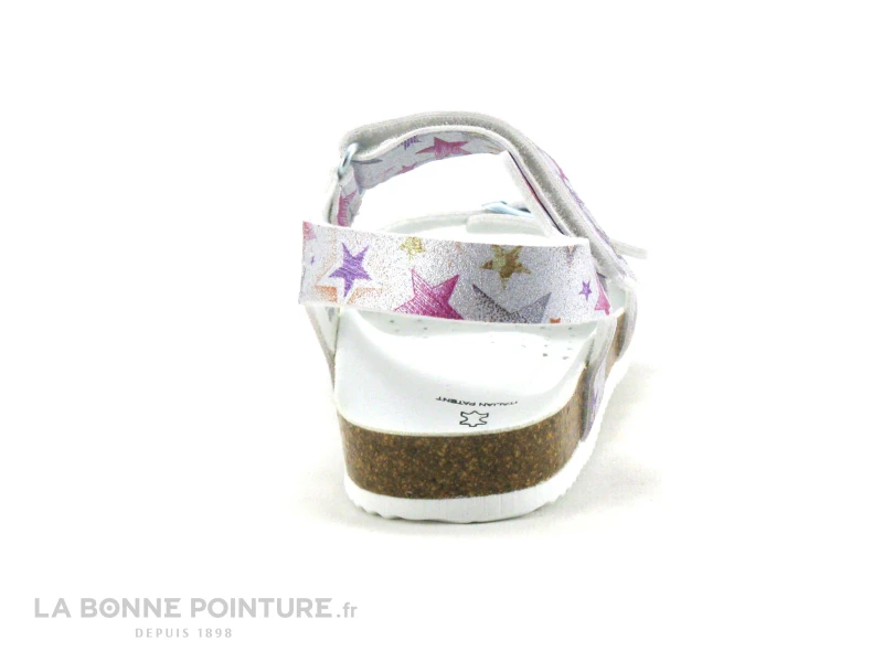 Geox ADRIEL J028MC Silver - Argent - Etoiles Multicolores Sandale Fille 4 Geox ADRIEL J028MC Silver - Argent - Etoiles Multicolores Sandale Fille – Image 4
