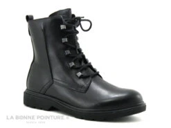 Marco Tozzi 2-25276-27 Black Nappa Boots Femme Lacets Zip