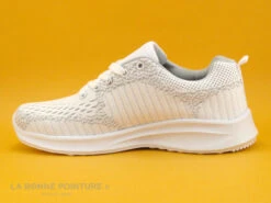 Run Away NINA Blanc - Basket Femme Maille Blanche -Chaussures De Mode cd24607c73b9e66c561f35ea11d5d5ef a293101 178878