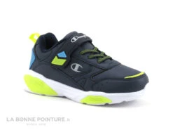 Champion WAVE B PS - Bleu Marine-Turquoise-Jaune - Basket LED GARCON -Chaussures De Mode cd24607c73b9e66c561f35ea11d5d5ef img 0003.jpg 171566