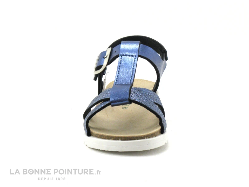 Autenti 6811912 Bleu Metal - Sandale Fille Bride Salome 2 Autenti 6811912 Bleu Metal - Sandale Fille Bride Salome – Image 2