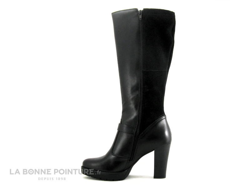 Shoelab 3313 Rosalia - Botte Noire Talon Haut 3 Shoelab 3313 Rosalia - Botte Noire Talon Haut – Image 3