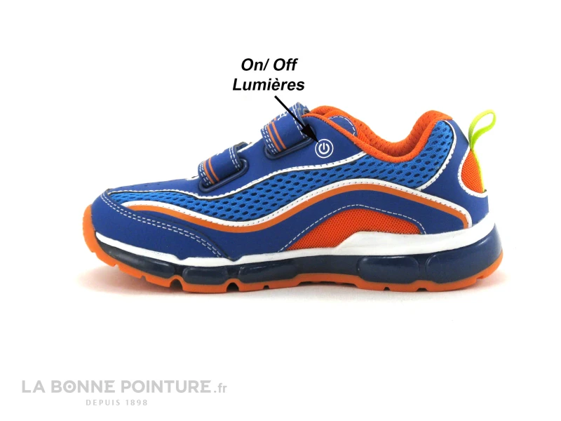 Geox ANDROID J0244C Royal Orange - Basket Clignotante GARCON 3 Geox ANDROID J0244C Royal Orange - Basket Clignotante GARCON – Image 3