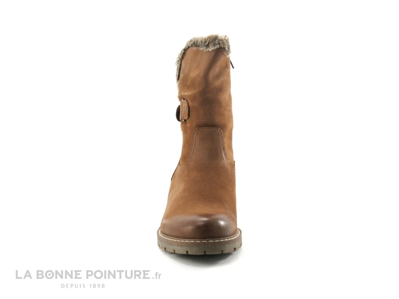 Com Un Point COTIS Camel - Bottine Cuir Marron Fourree 2 Com Un Point COTIS Camel - Bottine Cuir Marron Fourree – Image 2