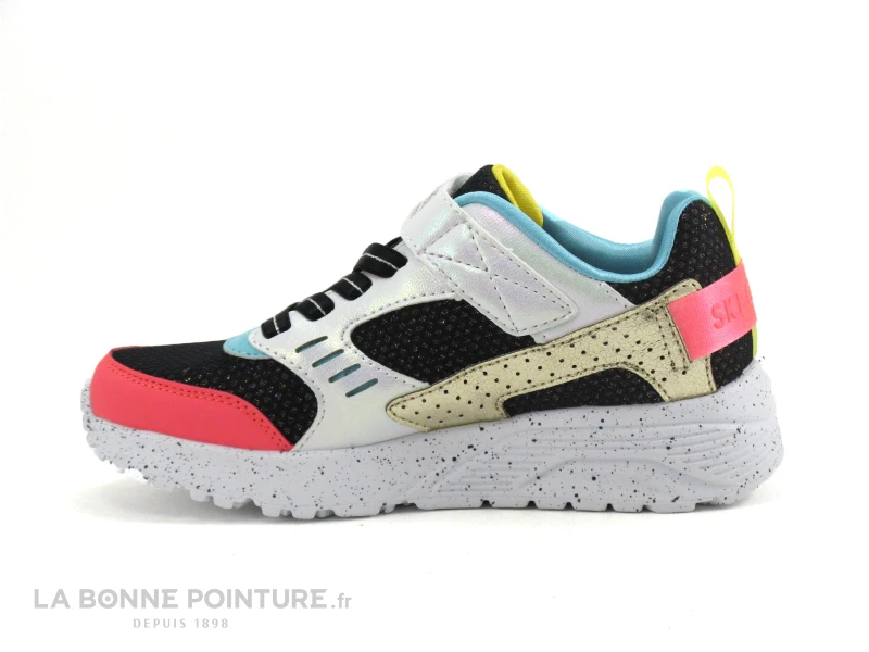 Skechers 310464L Uno Lite Gen Chill - Noir Blanc Multi - Basket Mode Fille 2 Skechers 310464L Uno Lite Gen Chill - Noir Blanc Multi - Basket Mode Fille – Image 2