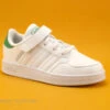 Adidas BREAKNET C - FZ0109 - Blanc Vert - Basket Enfant