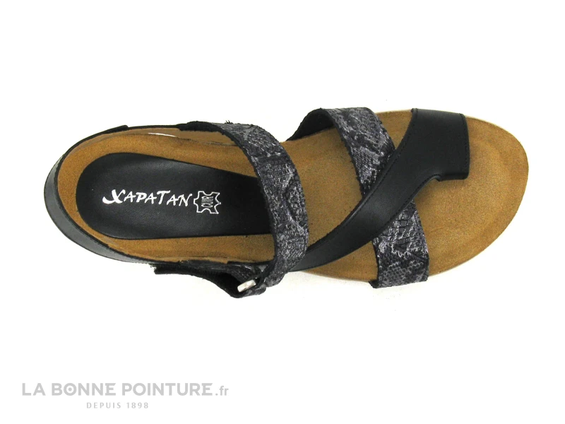 Xapatan 9060 Noir - Sandale Femme Avec Passe Orteil 6 Xapatan 9060 Noir - Sandale Femme Avec Passe Orteil – Image 6