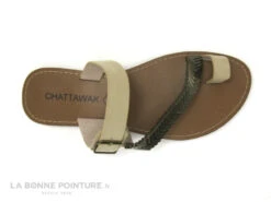 Chattawak MAGNOLIA Taupe - Laniere Bronze Metal - Tong Femme -Chaussures De Mode cd24607c73b9e66c561f35ea11d5d5ef img 1063.jpg 148352
