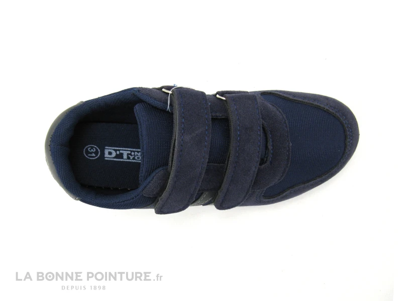 DT New York B313973 Navy - Sneakers Enfant Bleu Marine - 2 Velcros 3 DT New York B313973 Navy - Sneakers Enfant Bleu Marine - 2 Velcros – Image 3