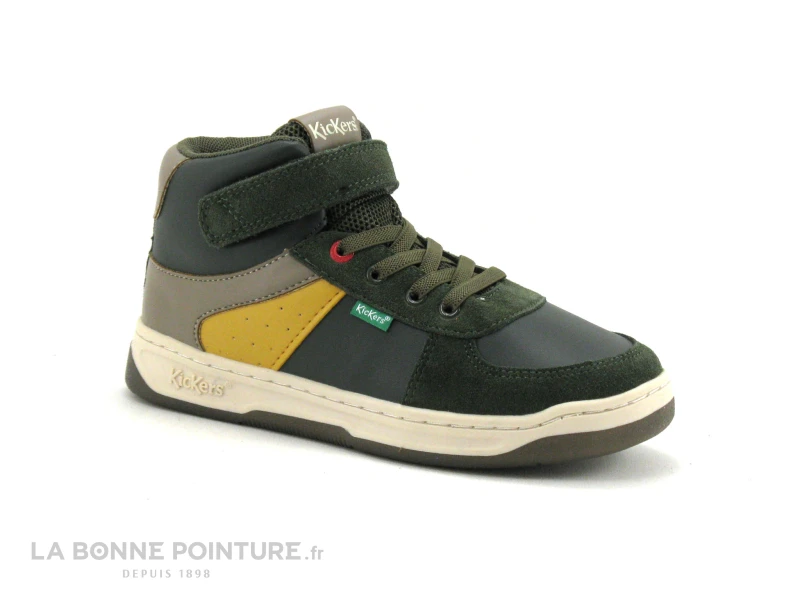 Kickers KICKALIEN Kaki Jaune Taupe - 910873 - Sneakers Montante 5 Kickers KICKALIEN Kaki Jaune Taupe - 910873 - Sneakers Montante – Image 5