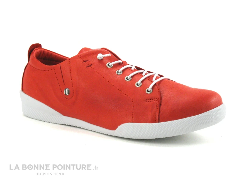 Andrea Conti 0345724 Salsa - Chaussure Basse Cuir Rouge 1 Andrea Conti 0345724 Salsa - Chaussure Basse Cuir Rouge