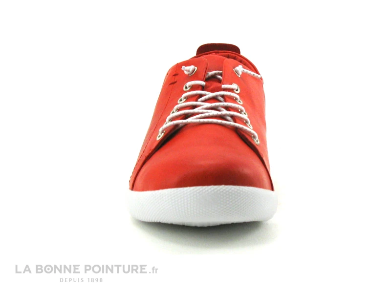 Andrea Conti 0345724 Salsa - Chaussure Basse Cuir Rouge 2 Andrea Conti 0345724 Salsa - Chaussure Basse Cuir Rouge – Image 2