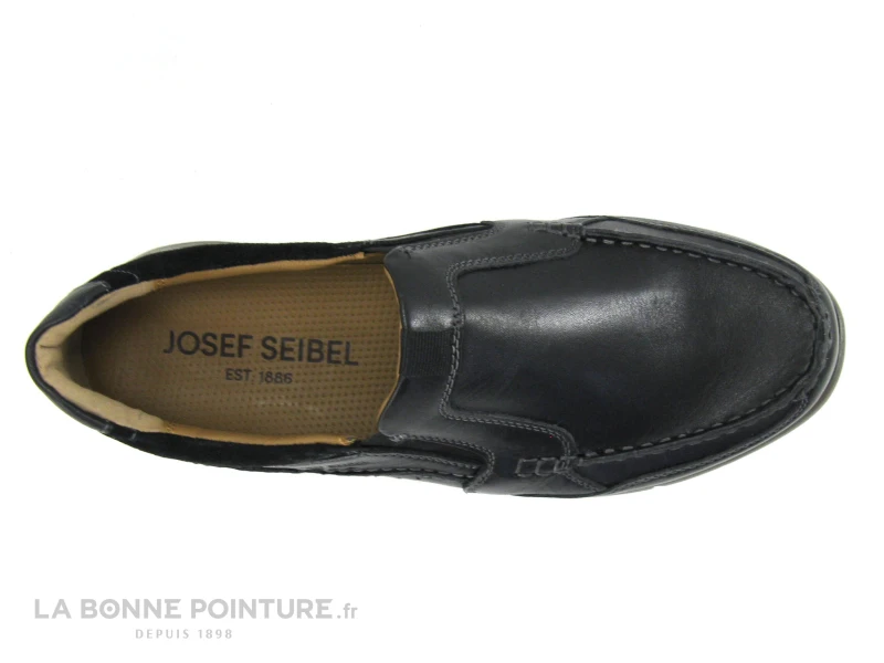 Josef Seibel 25319 Enrico Noir - Mocassin Confort Homme Cuir Noir 5 Josef Seibel 25319 Enrico Noir - Mocassin Confort Homme Cuir Noir – Image 5
