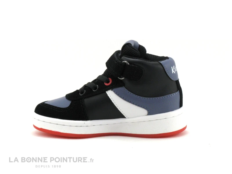 Kickers BILBON BB Mid Noir Gris Blanc 664560 - Basket Montante 3 Kickers BILBON BB Mid Noir Gris Blanc 664560 - Basket Montante – Image 3