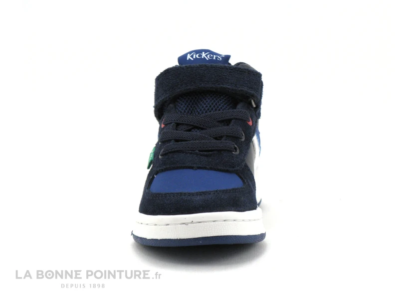 Kickers BILBON BB MID - Marine Bleu Blanc - Basket Montante GARCON 2 Kickers BILBON BB MID - Marine Bleu Blanc - Basket Montante GARCON – Image 2
