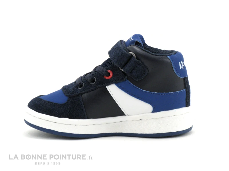 Kickers BILBON BB MID - Marine Bleu Blanc - Basket Montante GARCON 3 Kickers BILBON BB MID - Marine Bleu Blanc - Basket Montante GARCON – Image 3