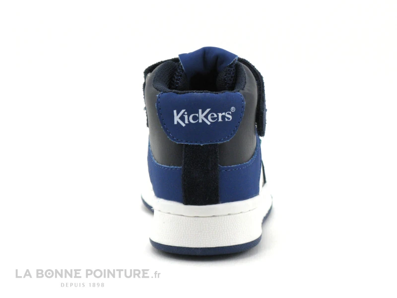 Kickers BILBON BB MID - Marine Bleu Blanc - Basket Montante GARCON 4 Kickers BILBON BB MID - Marine Bleu Blanc - Basket Montante GARCON – Image 4
