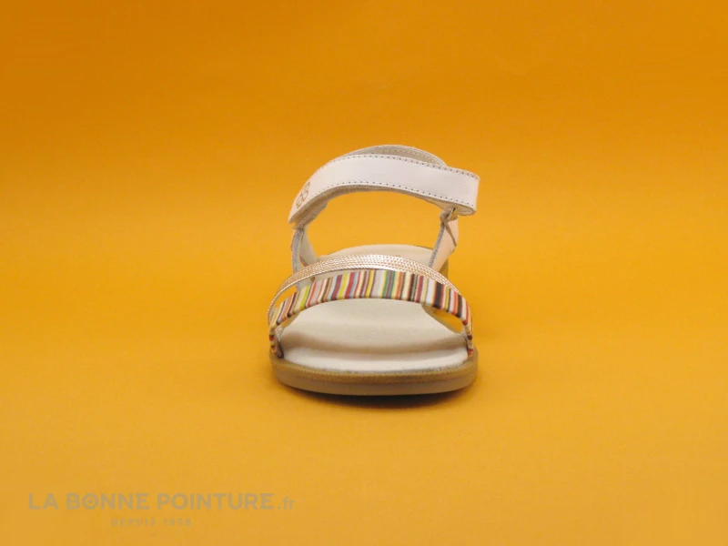 MKids METUS Blanc Argent Multicolore - Nu-pieds Fille 2 MKids METUS Blanc Argent Multicolore - Nu-pieds Fille – Image 2