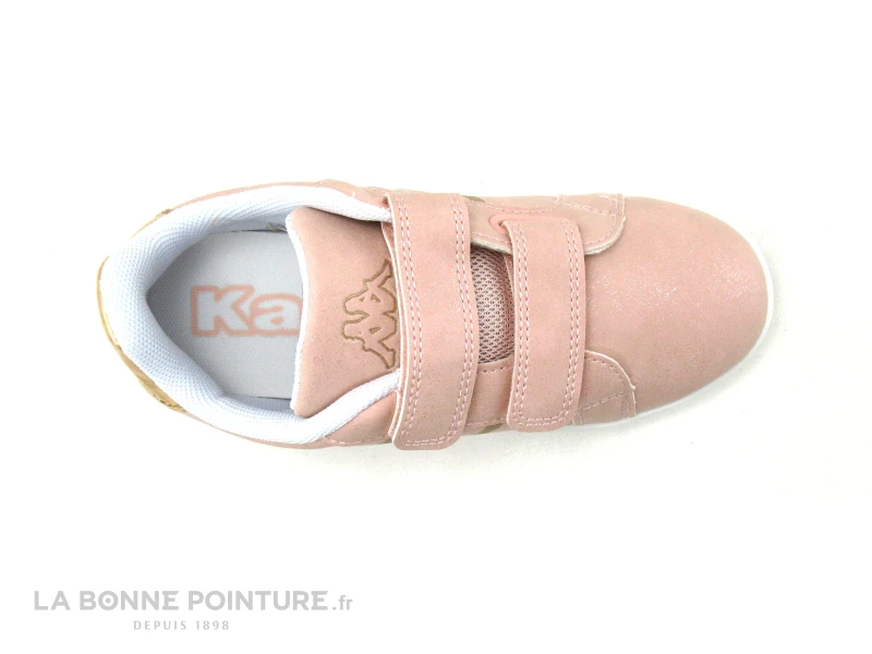 Kappa LOGO ALPHA - Pink Metallic 311CFW - Basket Fille Rose - Velcros 4 Kappa LOGO ALPHA - Pink Metallic 311CFW - Basket Fille Rose - Velcros – Image 4