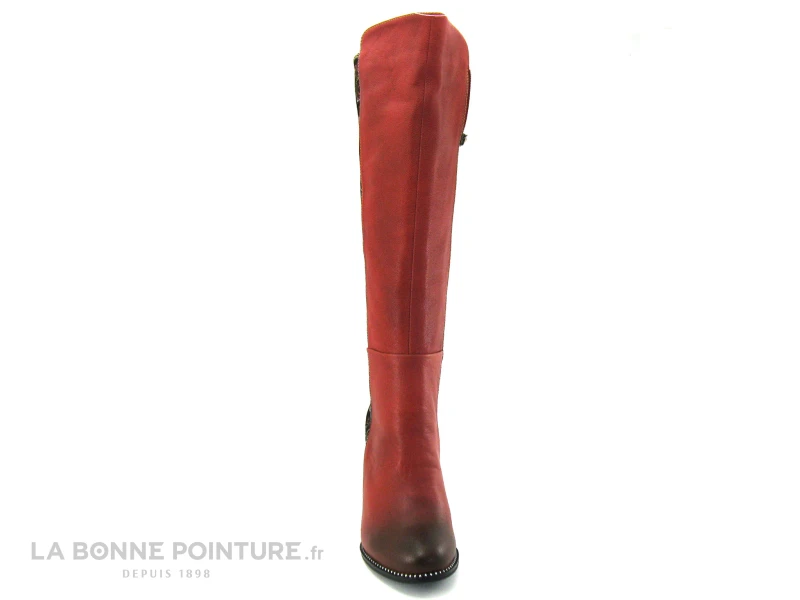 Laura Vita ALCBANEO 229G Rouge - Noir - Botte Talon Haut 2 Laura Vita ALCBANEO 229G Rouge - Noir - Botte Talon Haut – Image 2