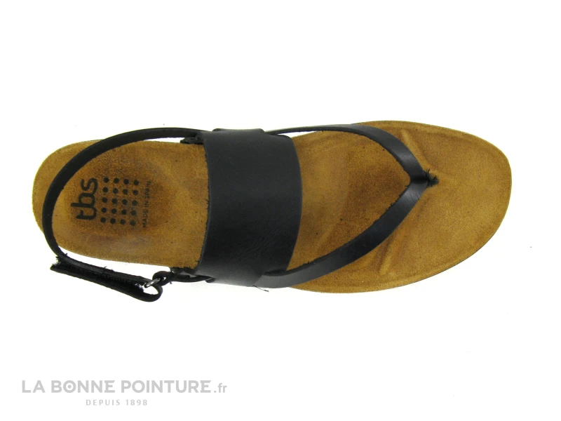 TBS BARTOLI C7004 Noir - Sandale Avec Entre-doigt 6 TBS BARTOLI C7004 Noir - Sandale Avec Entre-doigt – Image 6