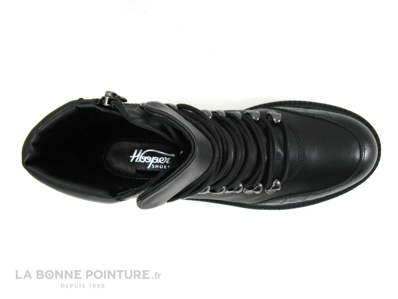 Hooper ISAC Noir - Bottine Cuir Noir Femme 6 Hooper ISAC Noir - Bottine Cuir Noir Femme – Image 6