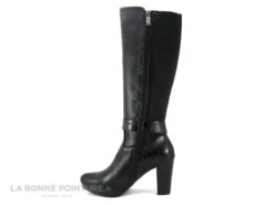 Patricia Miller 5179 - Botte Cuir Noir - Croco - Strech - Talon Haut -Chaussures De Mode cd24607c73b9e66c561f35ea11d5d5ef img 2993.jpg 163586