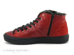 Morans GRALU Rouge - Basket Montante Femme - Fourrure Grise -Chaussures De Mode cd24607c73b9e66c561f35ea11d5d5ef img 3500.jpg 175716