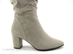 Marco Tozzi 2-25519-27 - Velours Beige Taupe - Botte Talon Haut -Chaussures De Mode cd24607c73b9e66c561f35ea11d5d5ef img 3864.jpg 164604