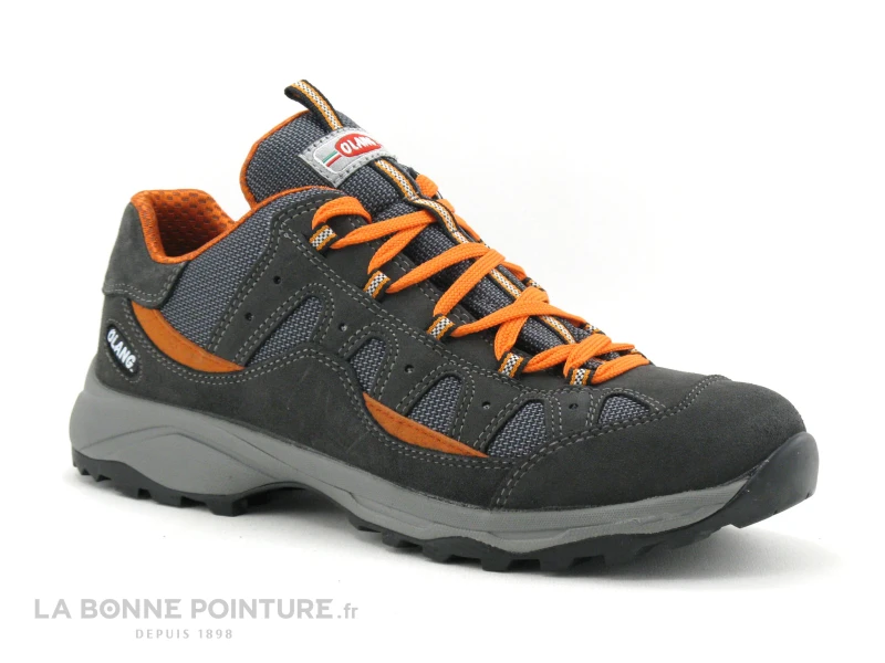 Olang ZENITH Tex - Gris Orange - Chaussure Randonnee Homme 1 Olang ZENITH Tex - Gris Orange - Chaussure Randonnee Homme