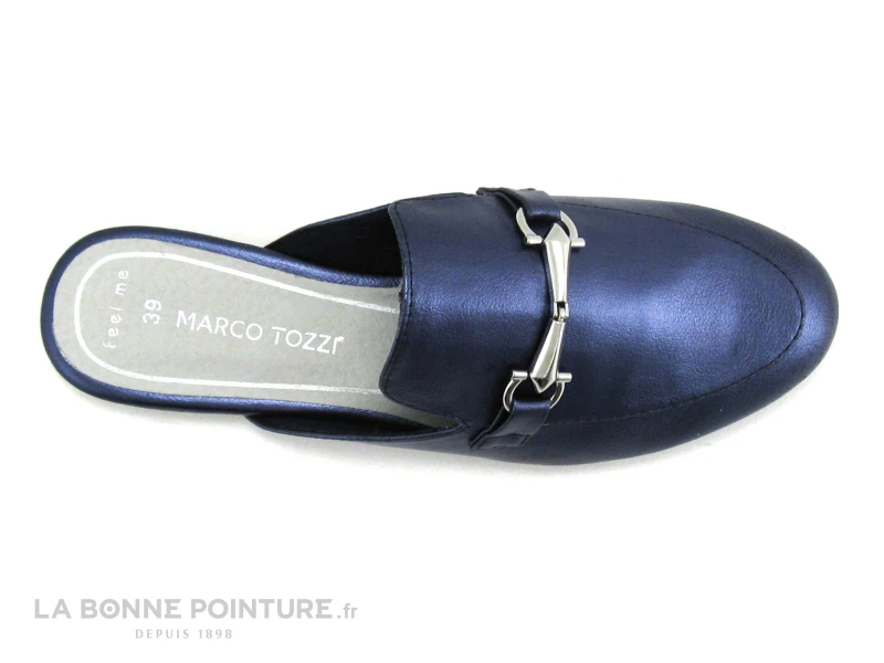 Marco Tozzi 2-27300-22 Navy Metallic - Sabot Mode Femme 6 Marco Tozzi 2-27300-22 Navy Metallic - Sabot Mode Femme – Image 6