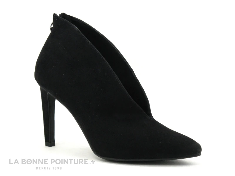 Marco Tozzi 2-25019-25 Black - Escarpin Montant Talon Haut - Zip 1 Marco Tozzi 2-25019-25 Black - Escarpin Montant Talon Haut - Zip