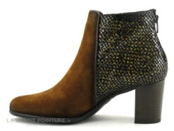 Dorking KING D8925 Cuero Ebano Mostaza - Bottine Marron Talon Haut -Chaussures De Mode cd24607c73b9e66c561f35ea11d5d5ef img 4623.jpg 177310