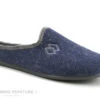 Zels 8581 Bleu Marine Et Gris - Pantoufle Mule Homme