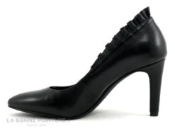 Tamaris 1-22451-23 Black Leather - Fronces - Escarpin Talon Aiguille -Chaussures De Mode cd24607c73b9e66c561f35ea11d5d5ef img 5388.jpg 138962