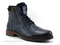 Arid RYAN Marine - Boots Homme Cuir Bleu Marine - Zip Et Lacet -Chaussures De Mode cd24607c73b9e66c561f35ea11d5d5ef img 5415.jpg 166150