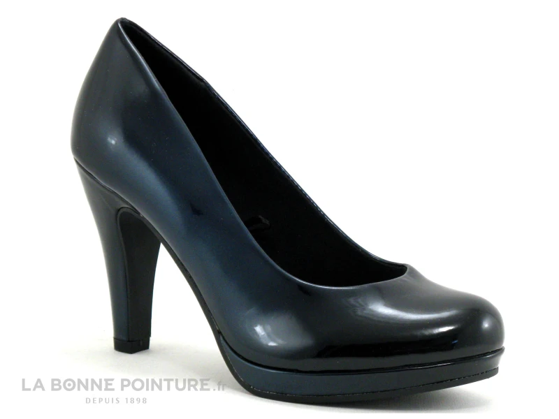 Marco Tozzi 2-22410-23 Navy Pat Comb - Escarpin Talon Haut 1 Marco Tozzi 2-22410-23 Navy Pat Comb - Escarpin Talon Haut