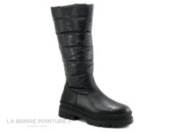 Tamaris -26629-29 Black Shiny - Botte Noire - Semelle Epaisse