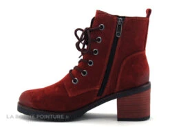 Marco Tozzi 2-25202-25 Red - Bottine Rouge Talon Large -Chaussures De Mode cd24607c73b9e66c561f35ea11d5d5ef img 5585.jpg 154226