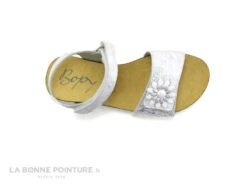Bopy EVALNA Blanc - Argent 2 Brides Velcro - Fleur - Sandale Fille -Chaussures De Mode cd24607c73b9e66c561f35ea11d5d5ef img 5590.jpg 135179