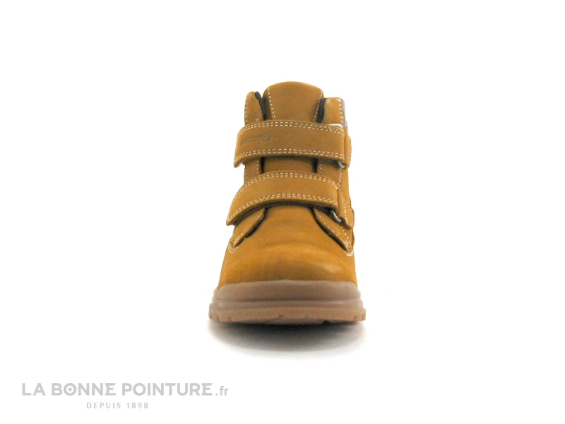 Geox SP J845HC Navado Yellow Dk Brown - Bottillon Velcro GARCON 2 Geox SP J845HC Navado Yellow Dk Brown - Bottillon Velcro GARCON – Image 2
