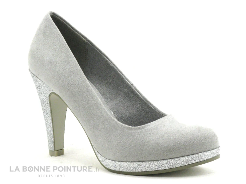 Marco Tozzi 2-22441-30 Grey - Escarpin Gris Talon Haut 5 Marco Tozzi 2-22441-30 Grey - Escarpin Gris Talon Haut – Image 5