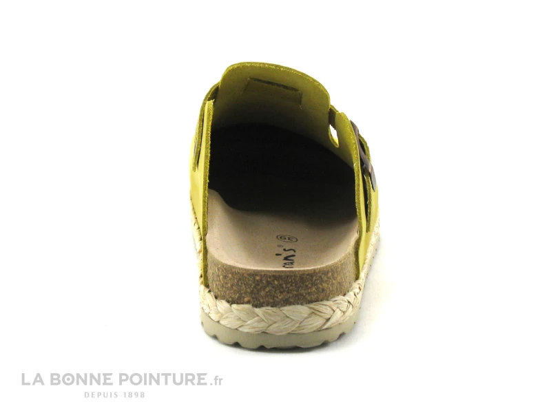 Morans JOKELA Moutarde - Sabot Mode Femme Cuir Jaune 4 Morans JOKELA Moutarde - Sabot Mode Femme Cuir Jaune – Image 4