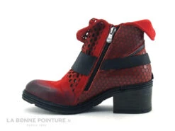 Lily Mood 050 5601 Red Nubuck - Bottine Rouge Hexagones -Chaussures De Mode cd24607c73b9e66c561f35ea11d5d5ef img 6108.jpg 154803