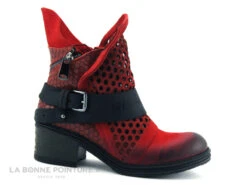 Lily Mood 050 5601 Red Nubuck - Bottine Rouge Hexagones -Chaussures De Mode cd24607c73b9e66c561f35ea11d5d5ef img 6110.jpg 154806