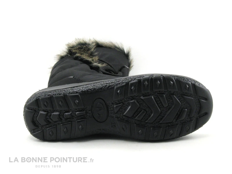 Antarctica 687 Noir - Fourrure Beige - Lacet - Botte Neige Femme 7 Antarctica 687 Noir - Fourrure Beige - Lacet - Botte Neige Femme – Image 7