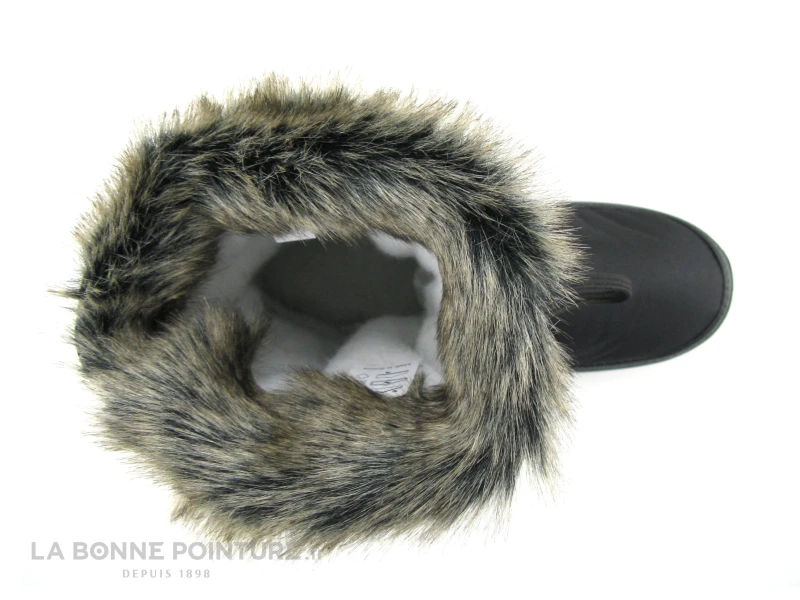 Antarctica 687 Noir - Fourrure Beige - Lacet - Botte Neige Femme 6 Antarctica 687 Noir - Fourrure Beige - Lacet - Botte Neige Femme – Image 6