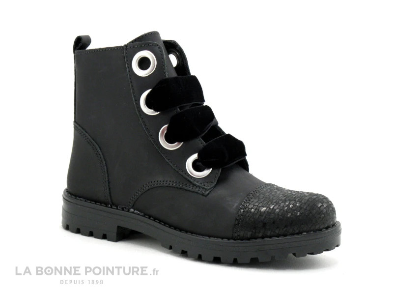 MKids MESALI MK6778F8IA Noir - Lacet Velours - Boots Crampons 5 MKids MESALI MK6778F8IA Noir - Lacet Velours - Boots Crampons – Image 5