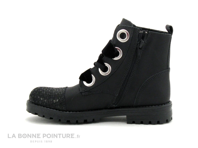 MKids MESALI MK6778F8IA Noir - Lacet Velours - Boots Crampons 3 MKids MESALI MK6778F8IA Noir - Lacet Velours - Boots Crampons – Image 3