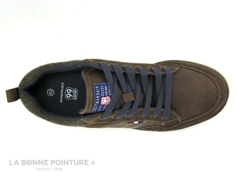 Route 66 POKE - Basket Homme Marron Chocolat 6 Route 66 POKE - Basket Homme Marron Chocolat – Image 6